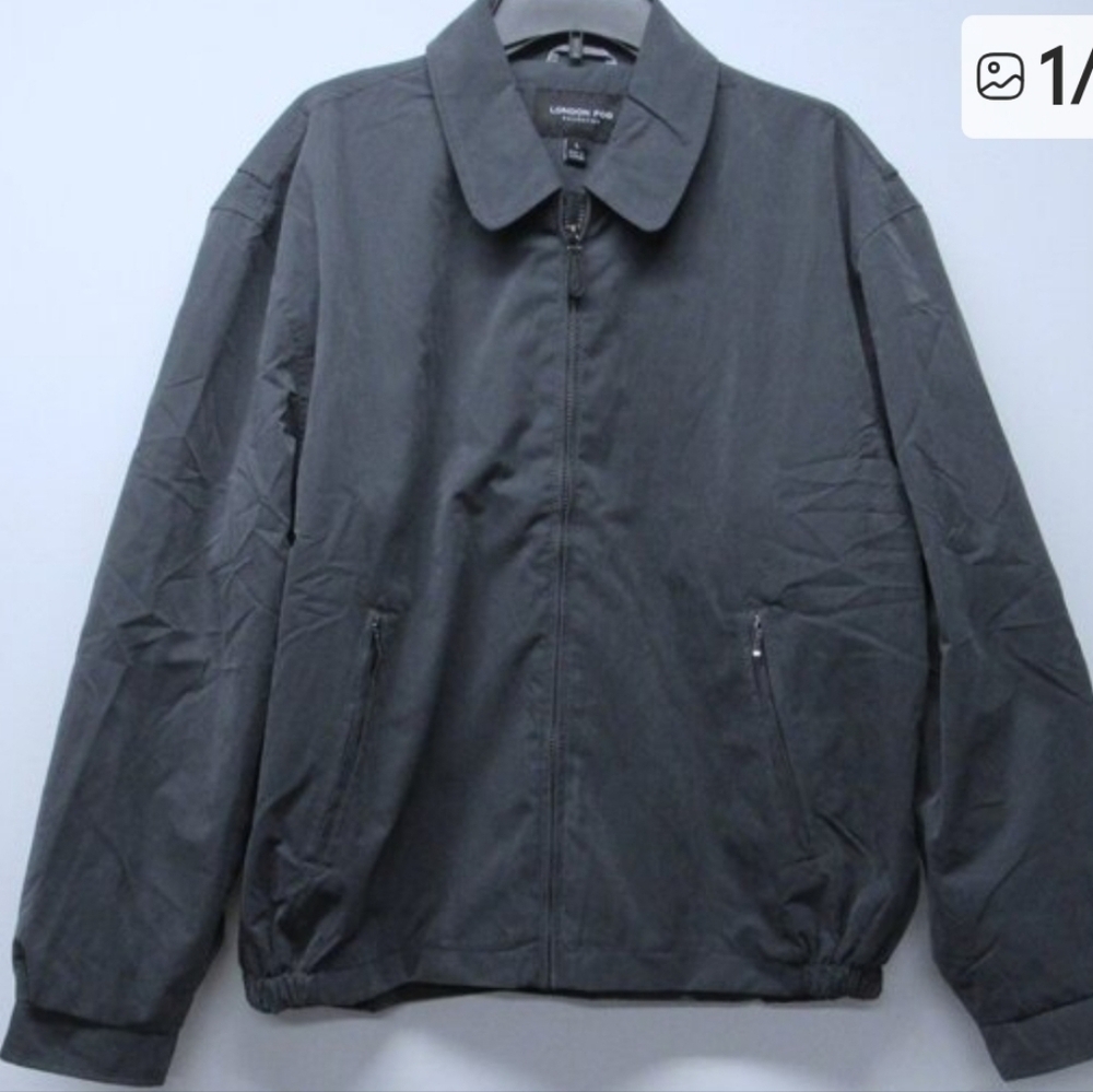 NWT London Fog Collection Brown Microfiber Golf Jacket  Size 3XT